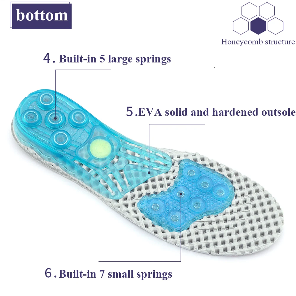 EVA shoes pad comfortable Super elastic insoles women and men massage sole orthopedic insoles orthopedic Breathable insole