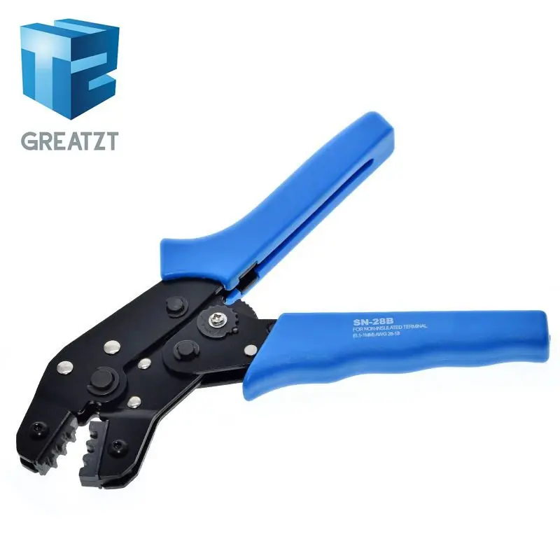 Синий SN-28B обжимной инструмент из высокоуглеродистой стали обжимные плоскогубцы