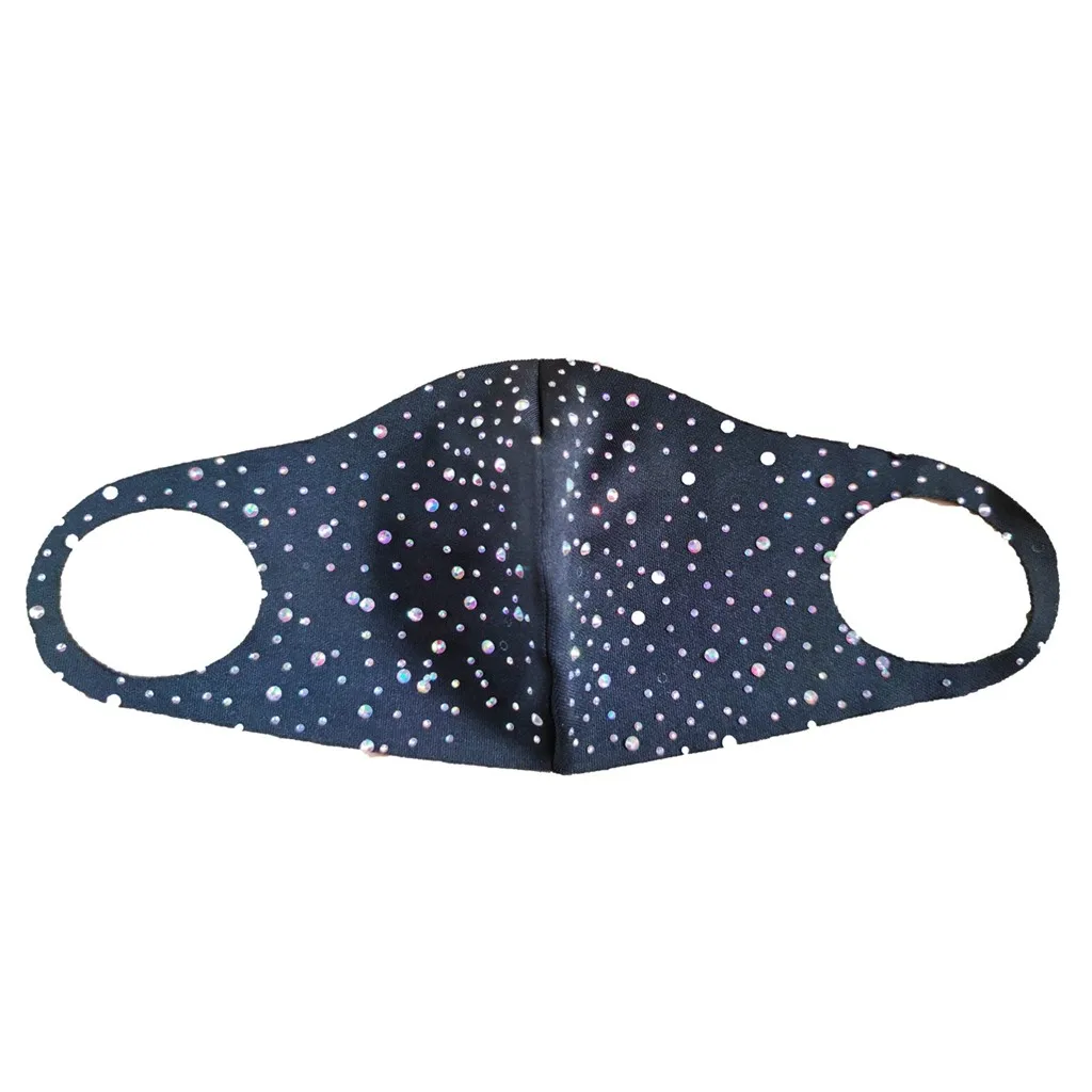 

Fashion Crystal Face Maks Designer Women Reusable Face Maks Washable Breathable Mondkapjes Wasbaar Halloween Cosplay Masque