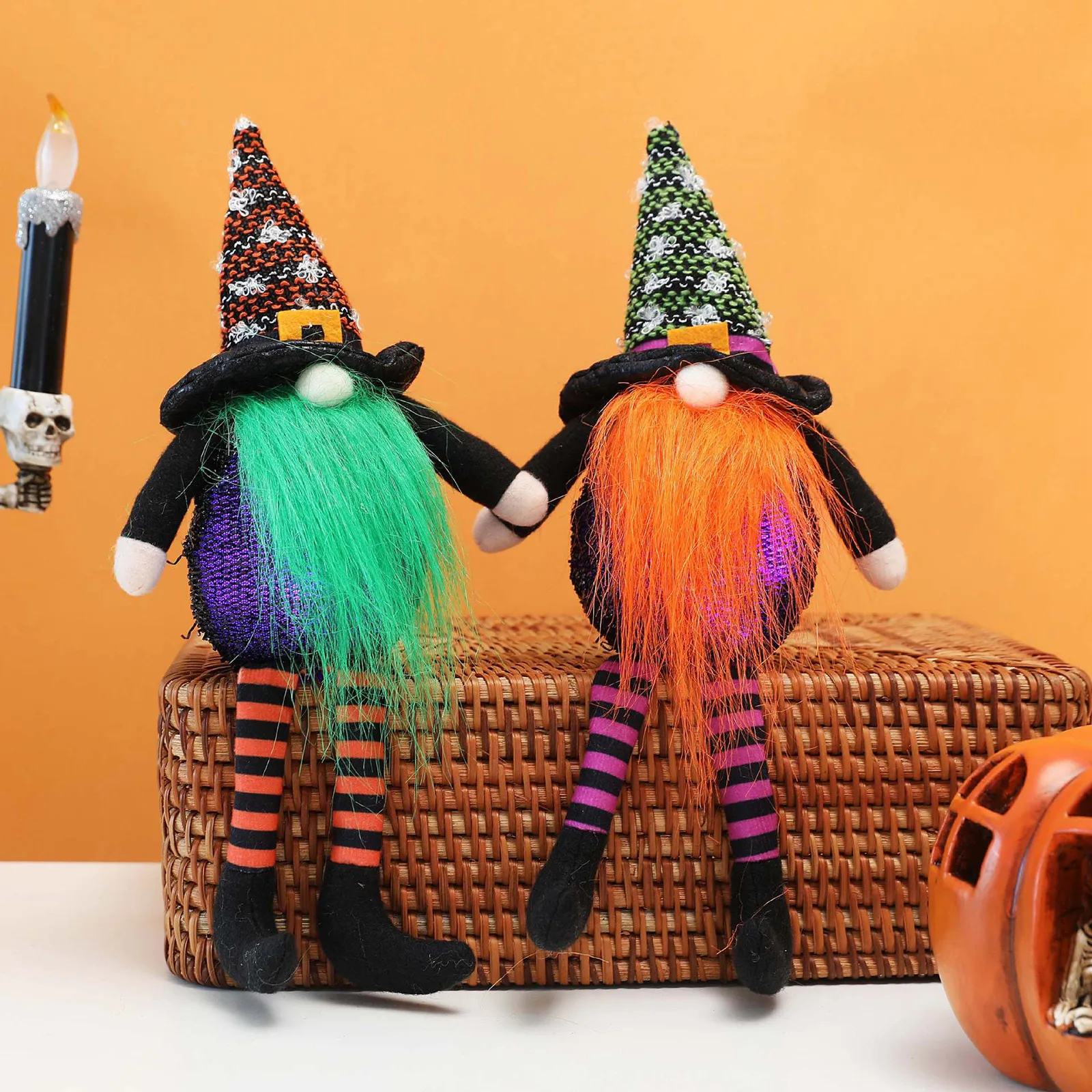 

Новинка 2021 Хэллоуин бромпад верхняя шляпа вампир карликовый гном кукла украшения милый мультяшный карликовый эльф домашний декор праздник...