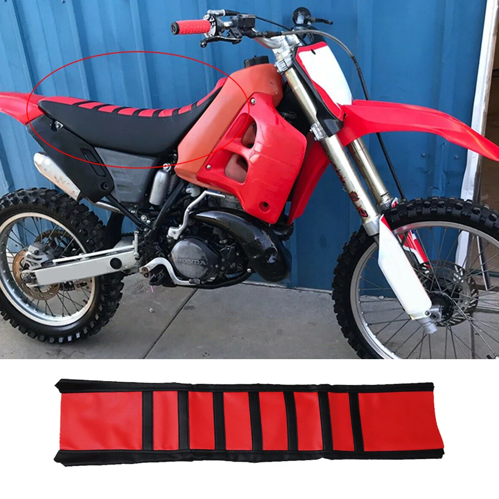 

Motorcycle Seat Cover Universal Gripper Rubber, Double Stitched Seams