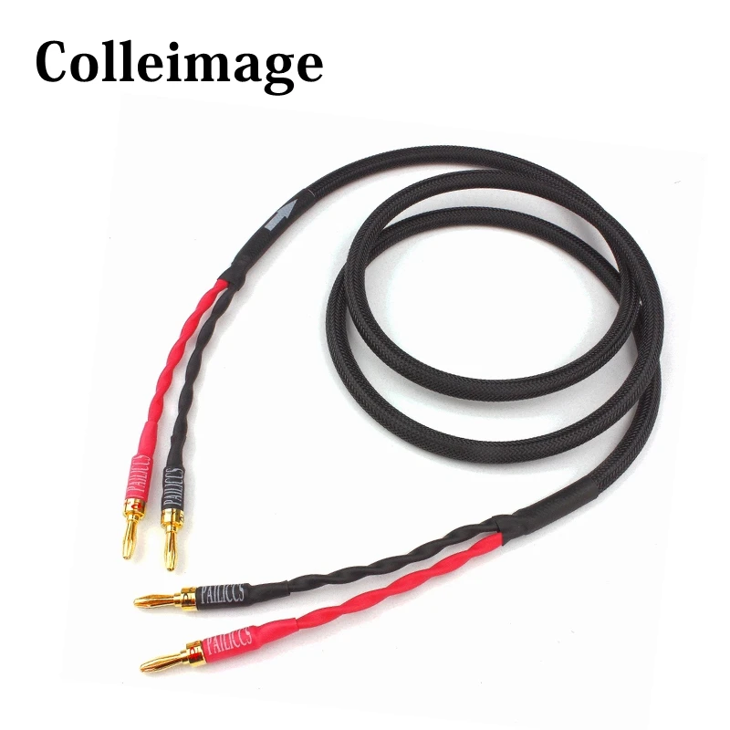 

Hifi Speaker Wire Hi-end Amplifer Speaker Interconnection Fever Speaker Cable 4N oxygen-free copper, banana, Y plug