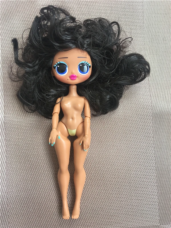 black hair Модная Кукла-сестра, голова, оригинальное Тело, кукла для девочки, игрушка для волос, сделай сам, кукла, игрушка, часть для девушки, мода, сделай сам, туалетная игрушка, 1/6, кукольные парики - Цвет: black hair