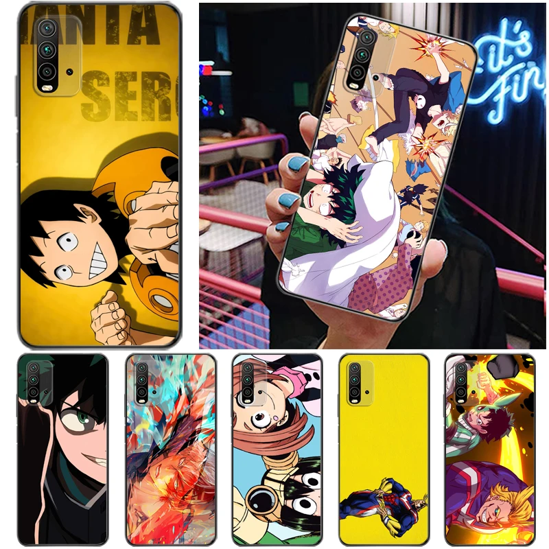 

My Hero Academia Tomura Boku Dabi Shigaraki Todoroki Shouto Bakugou Katsuki Phone Case For Xiaomi Redmi 9 9T 9A 9C Pro Cases