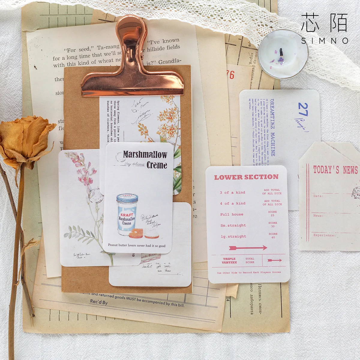 60 Pcs/Box Vintage Travel Bill Tag Paper Sticky Notes Memo Pad Diary Flakes Scrapbook Decorative Bullet Journal Stationery |