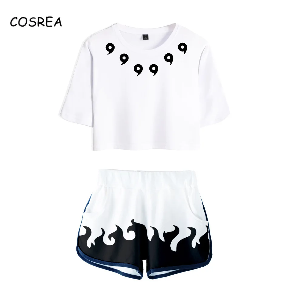 Рубашка Косплей Костюм Аниме футболка Узумаки Акацуки Харуно Сакура спортивный