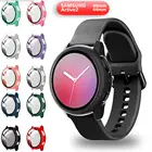 Чехол для Samsung galaxy watch active 2, 44 мм, 40 мм, пластиковый бампер, жесткая рамка, стеклянная пленка для galaxy watch active 44