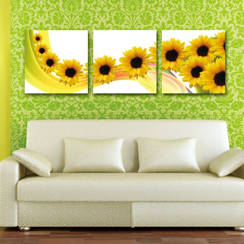 Подсолнечника Классический Современный Наклейки на стены бесплатная доставка