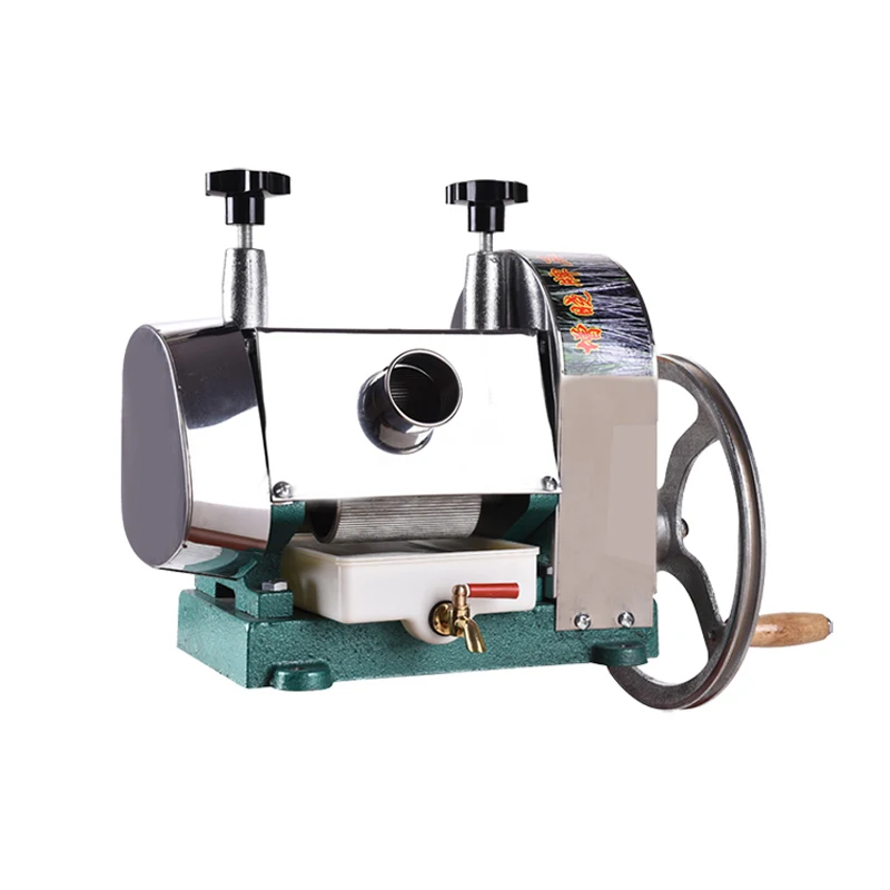 値段 50キログラム/時間家庭用ステンレス鋼ハンドクランクサトウキビジューサー商業手動コーヒーグラインダージュース抽出ジュースプレス