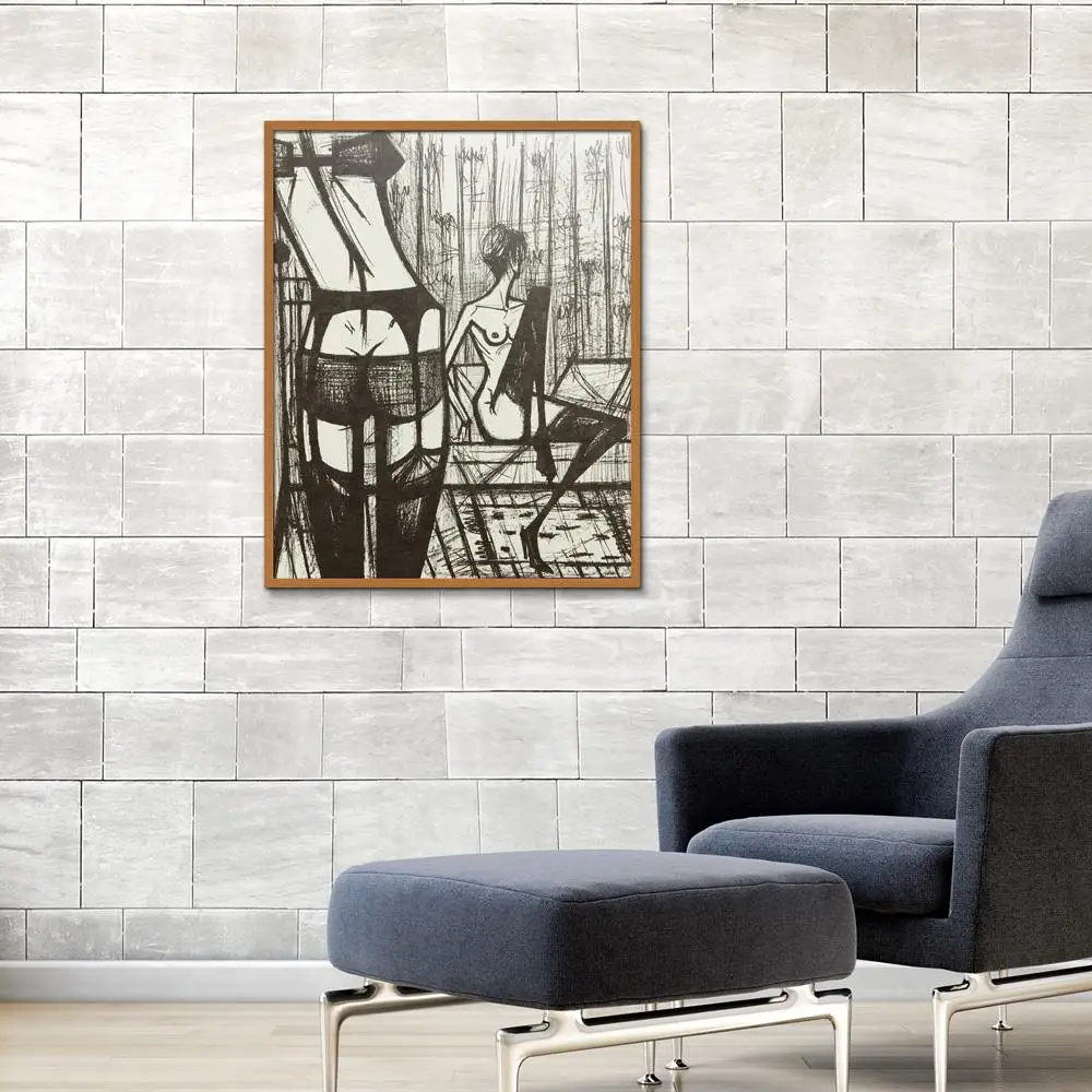checkers board Figure Painting Impressionist Bernard Buffet Oil Canvas Spray Unframed Frameless Home decor Colorful | Дом и сад