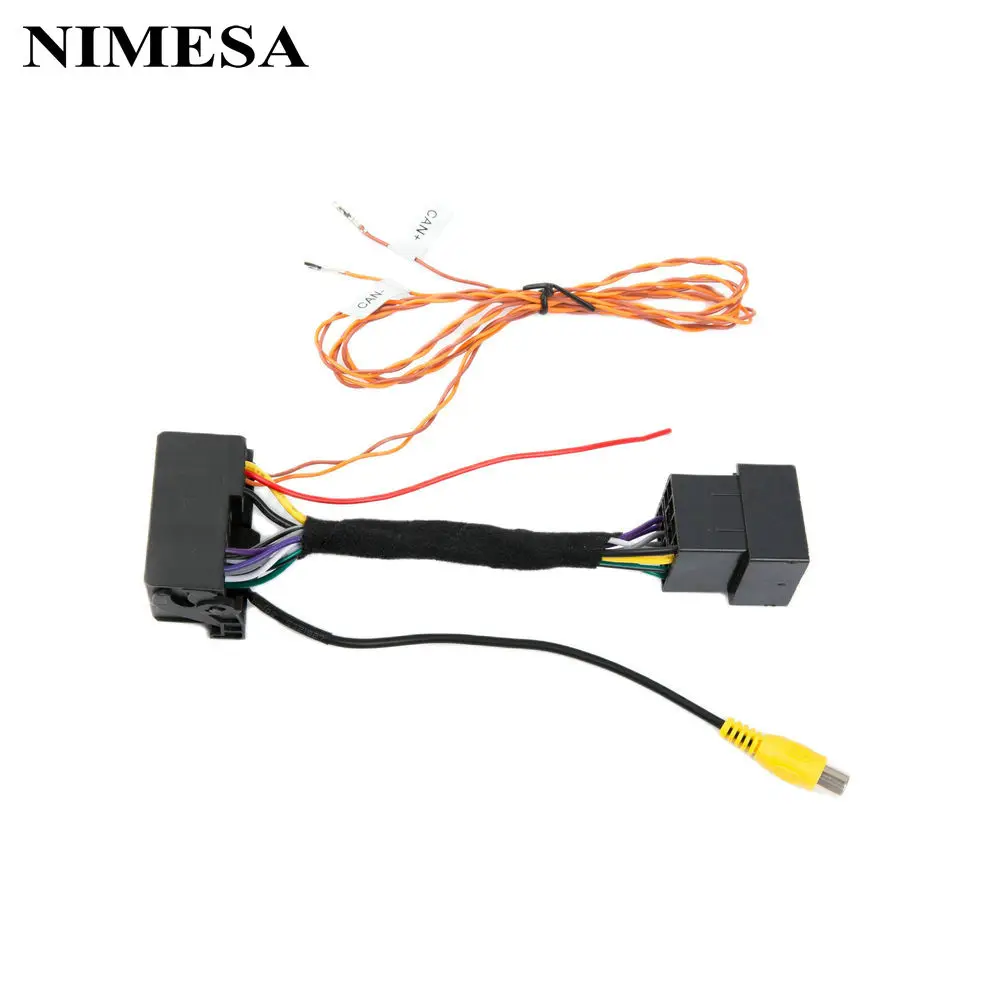 

NIMESA RCD360 PRO RCD410 PRO Canbus Adapter Conversion Cable ISO Socket Quadlock for VW Golf Jetta Polo Tiguan Vento T5 Caddy