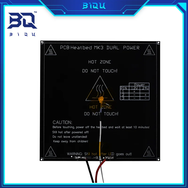 

MK3 214*214*3mm Heatbed dual power Aluminum+ LED + Resistor + Cable + 100K ohm Thermistors 3D printer part for 3d printer