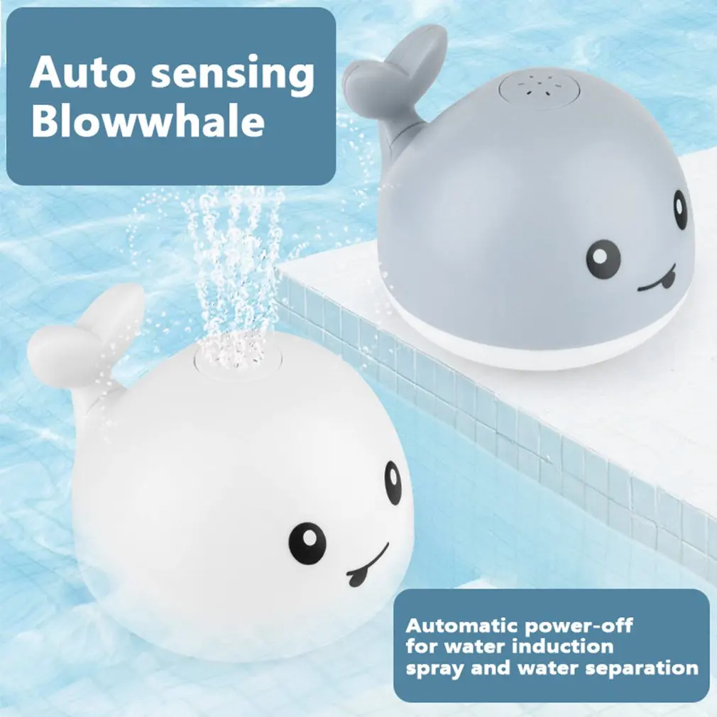 

New 2020 Hot Kids Baby Cute Cartoon Whale Floating Spraying Water Bath Toys Spout Spray Shower Bathing Swimming Bathroom Toy