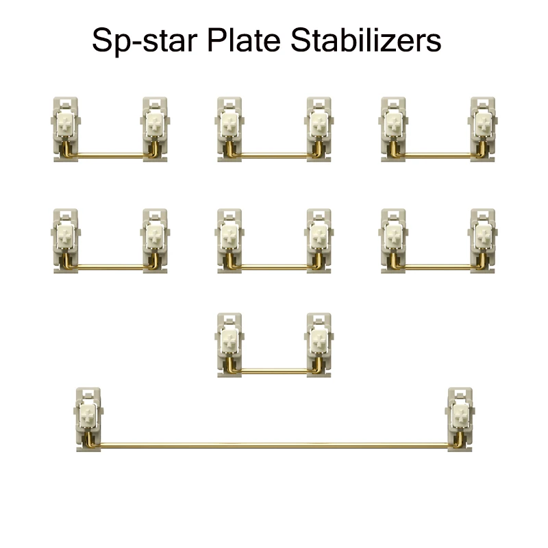 

Sp-star Plate Stabilizers Switches Mechanical Keyboard Gamer DIY Customize Plate Mounted Satellite Axis Pre Lubed 2U 6.25U