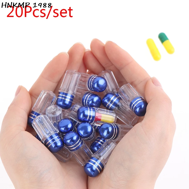 

Пустые мини-капсулы в виде желатина, водонепроницаемые, прозрачные, пластиковые, 20 шт.