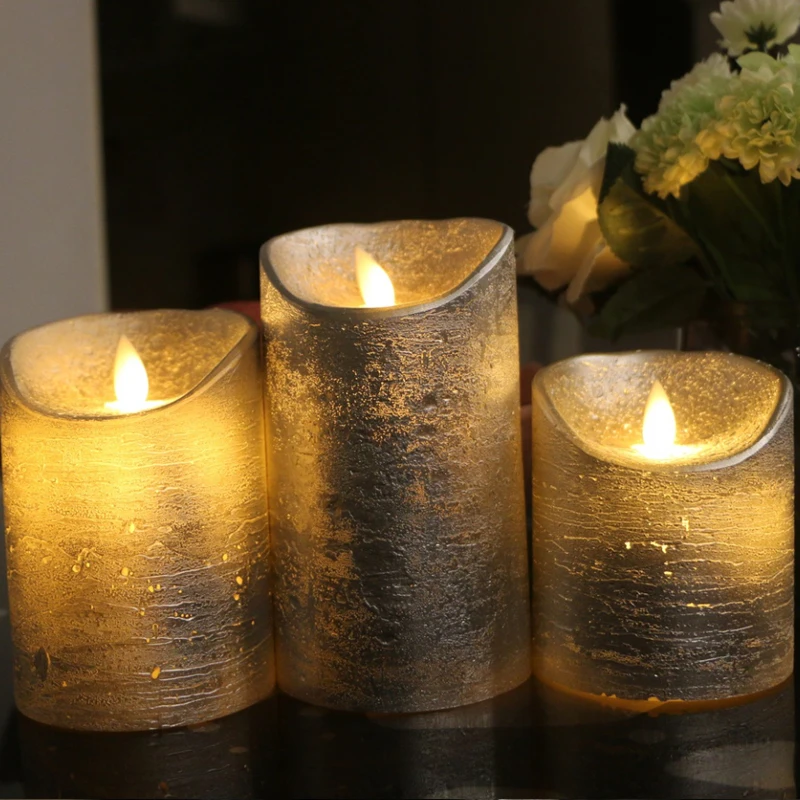 LED Electronic Dancing Flameless Candle Light Simulation Candle Battery Operated Wedding Festival Home Decor Water Ripple lamp