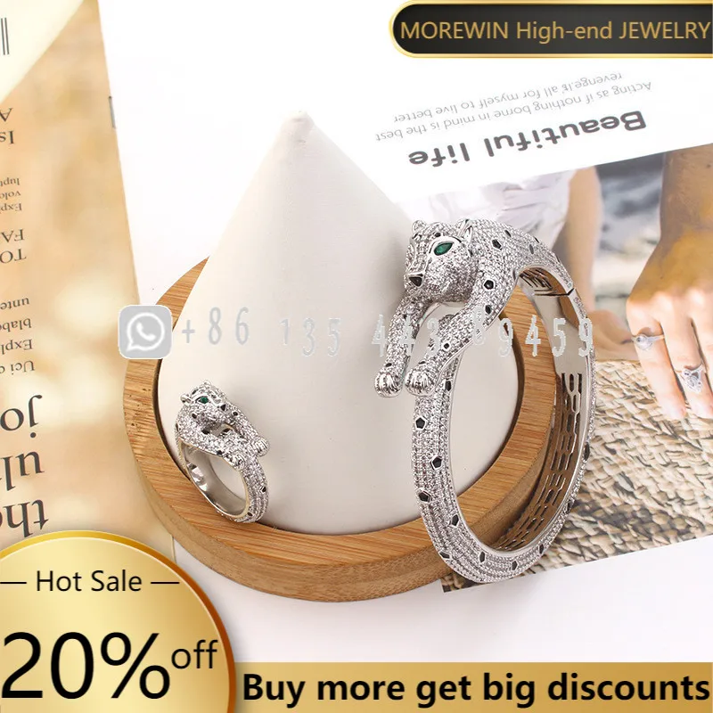 

2022 Titanium Steel Fashion Domineering Women's Bracelet Creative Panther Bangle High Quality Luxury Jewelry Exquisite Gift