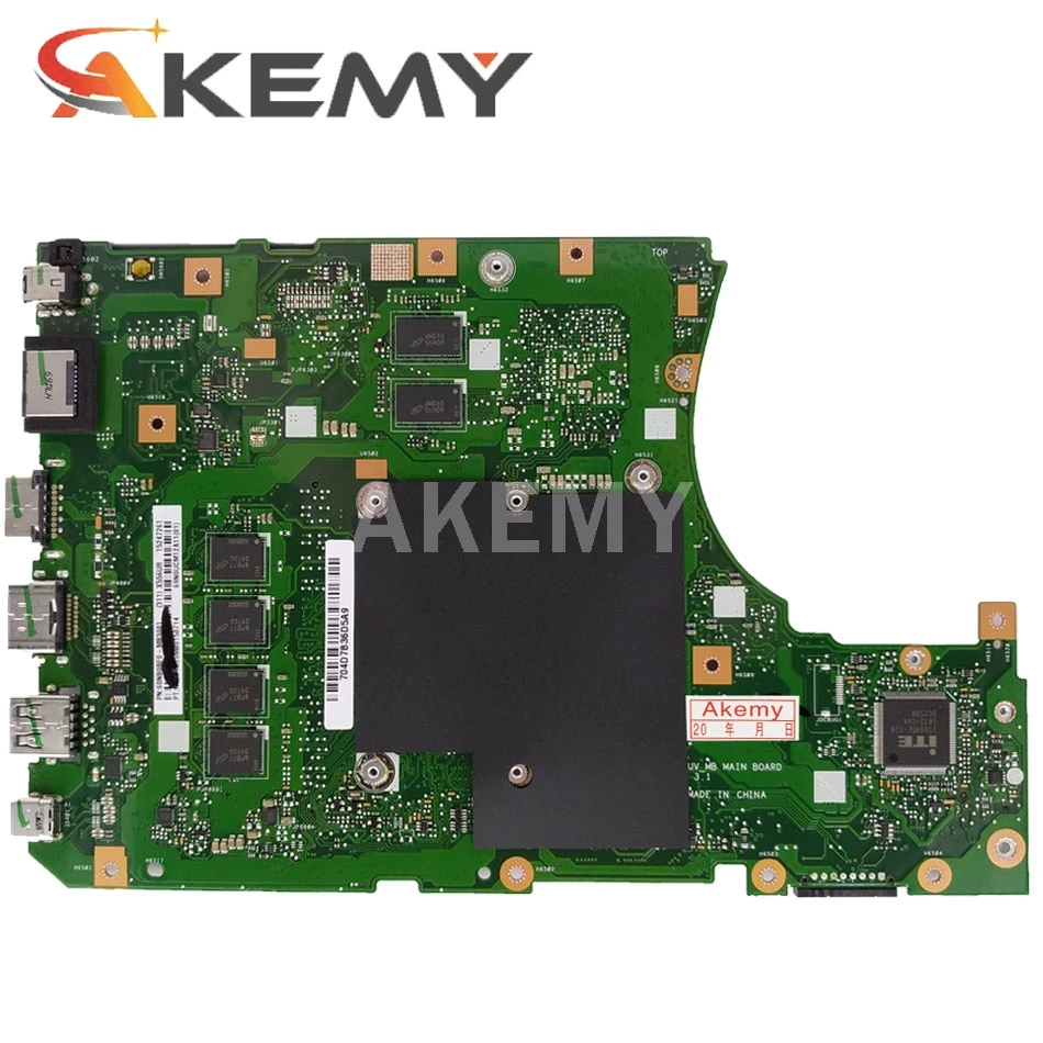 Verkauf Akemy X556UQK Motherboard Für Asus X556UV X556UQ X556UQK X556UVK Laptop Motherboard 4GB RAM I7-7500U CPU GT940M-2G Test Ok