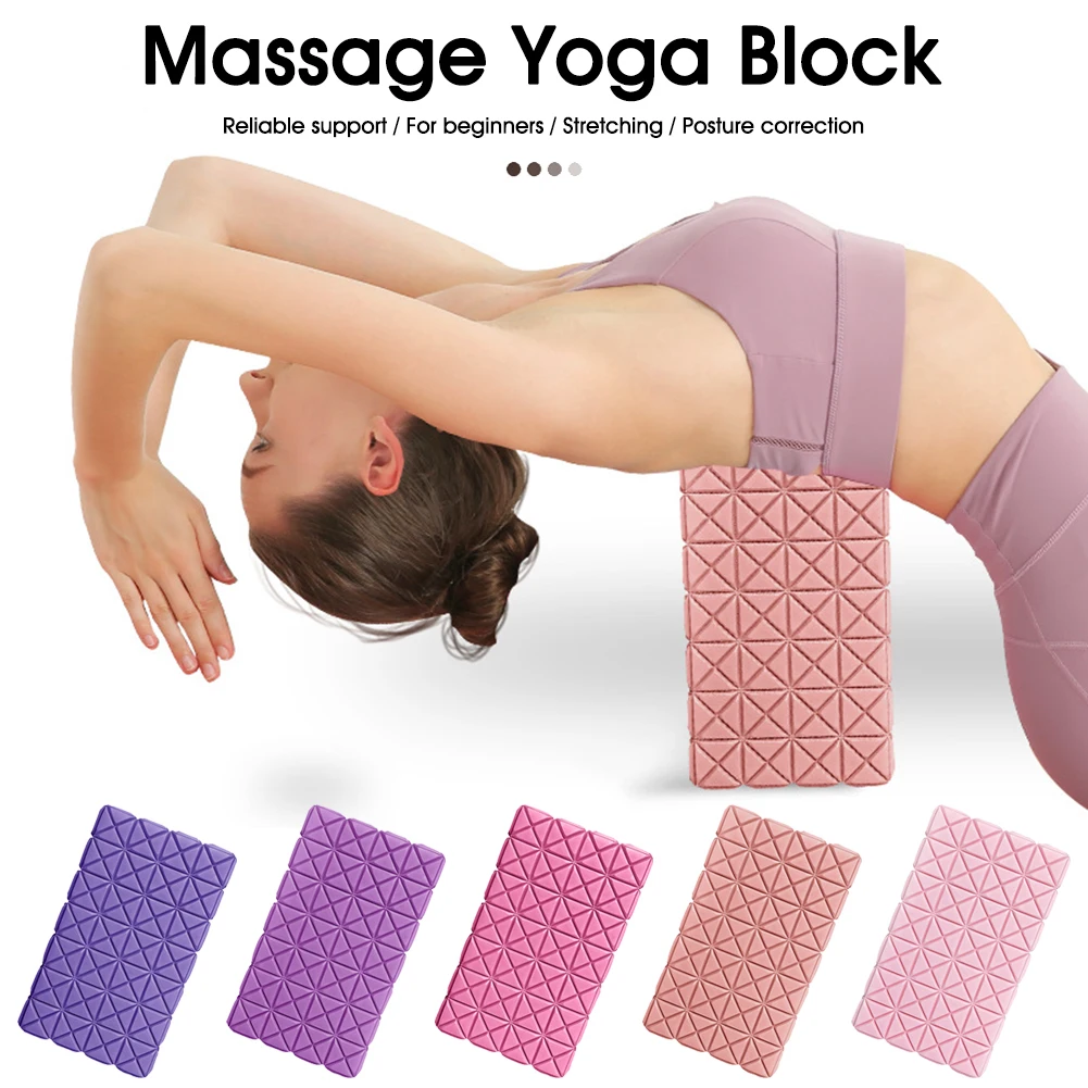 

3D Yoga Block Supportive High-Density EVA Non-Slip Surface Exercise Brick for Yoga, Pilates, Meditation Wholesale Dropshipping