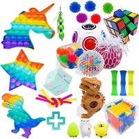 fidget sensory toy stress anxiety relief autism toys set push kit bubble fidget sensory toys for kids adults decompression gift