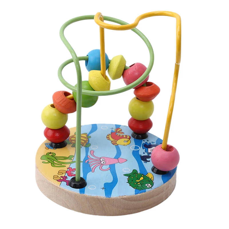 

children's toys baby doll kids Educational toy beads string of beads game Mini beads around animal chassis