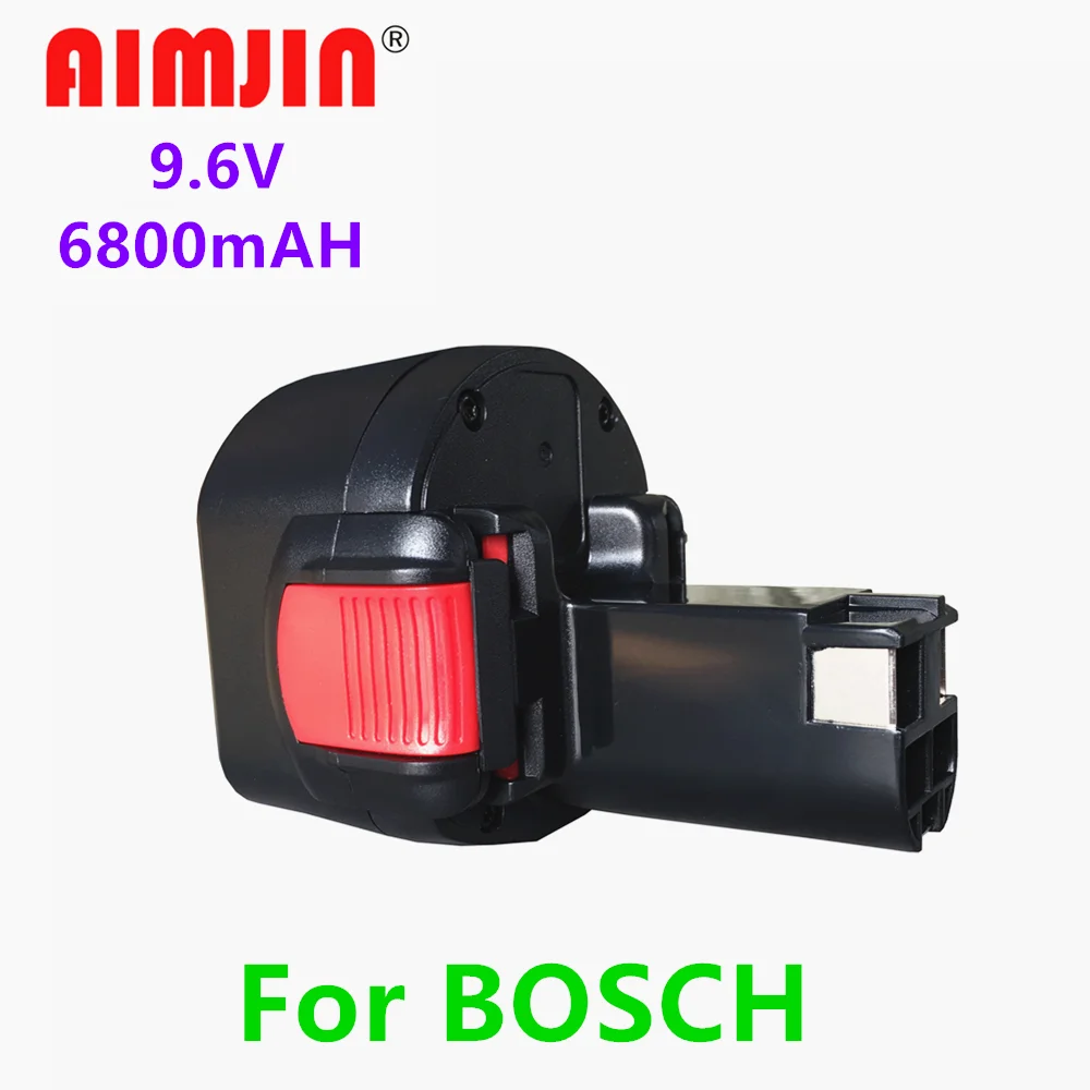 

100% Upgrade BAT048 9.6V 6800mAh Ni-CD Rechargeable Battery Power Tools Battery for Bosch PSR 960 BH984 BAT048 BAT119
