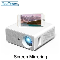 touyinger hq7 led projector 7000 lumens full hd 1080p 300 inch screen proyector home theater video beamer android wifi optional