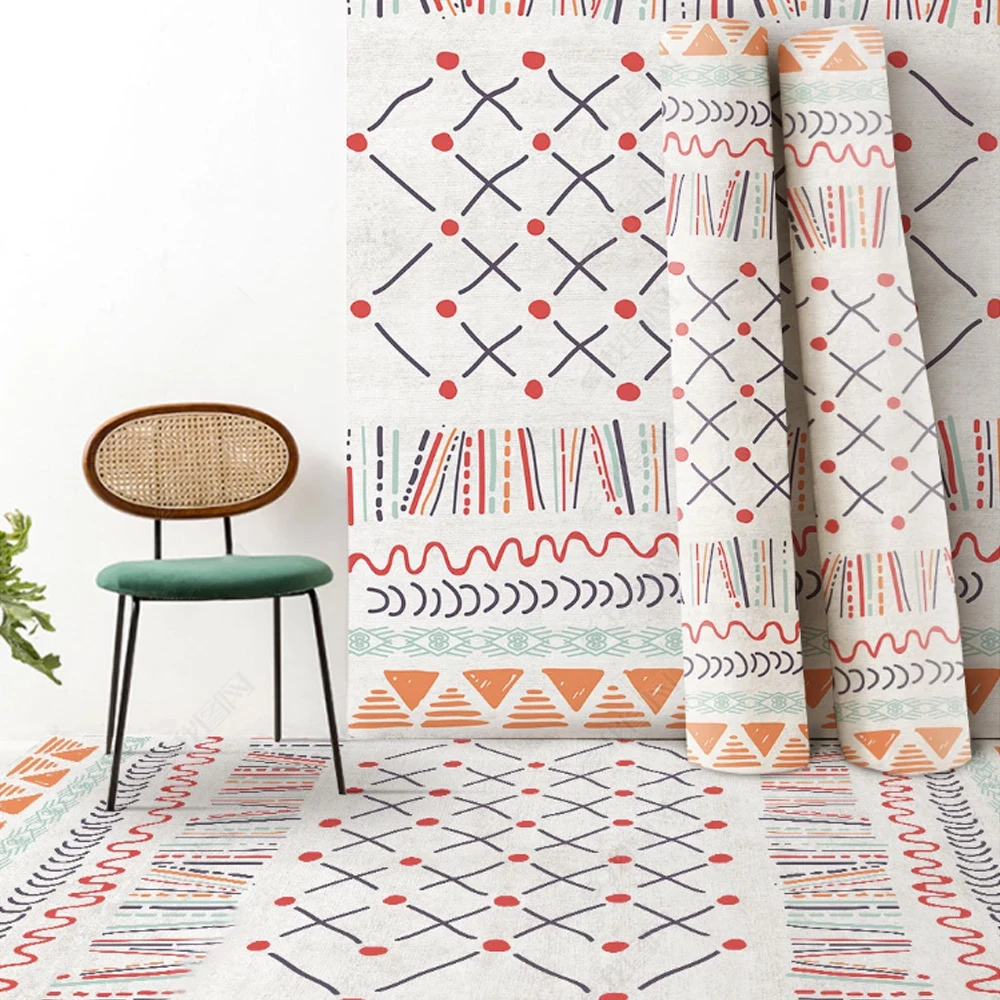 Фланелевый коврик с принтом в богемном стиле напольный ковер для гостиной