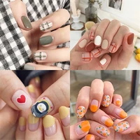 4pcs nail stickers nail art nails decoration kawaii nails accessories fake nails manicure 3d sequins stickers for nails acrylic