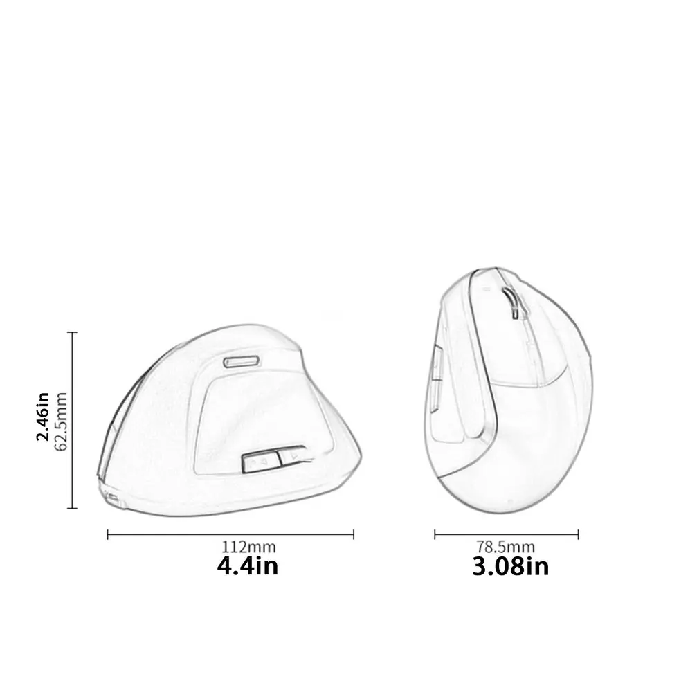 

Upright PC Game Console Office Wireless Vertical Optical Computer Mouse Ergonomic Rechargeable Gaming Mouse