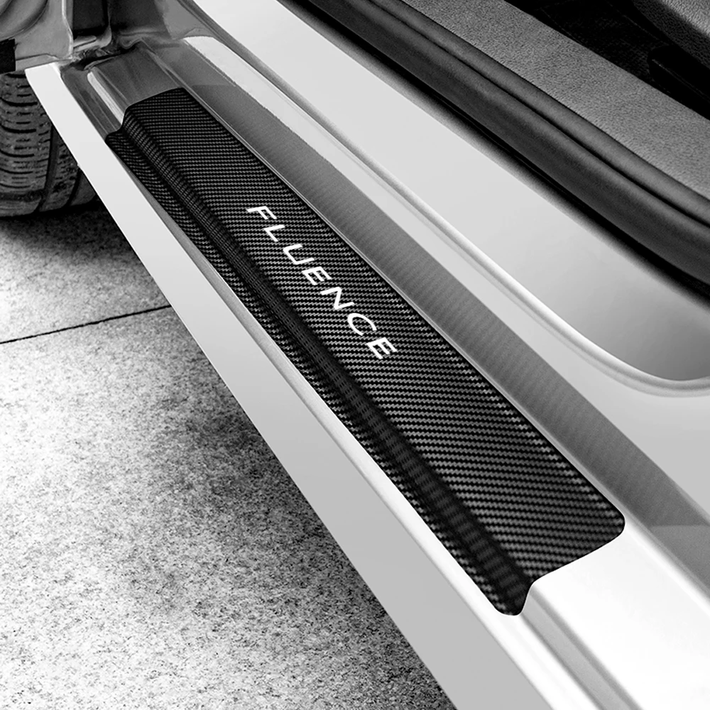 4 шт. защитные наклейки на пороги автомобиля углеродное волокно для Renault DACIA Duster
