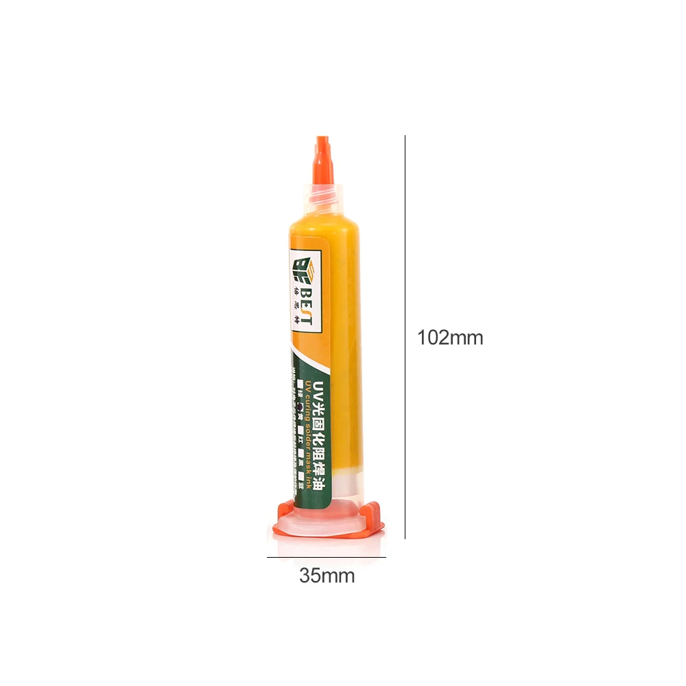 UV Light-sensitive Curable Soldering Paste PCB Circuit Board Paint Welding Fluxes Oil Insulating Protective Paint With Needle