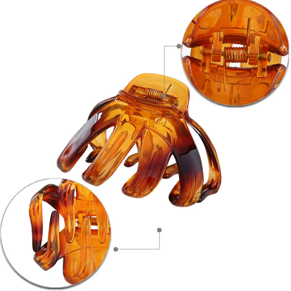

Women Fashion Octopus Claw Hair Clip Large Hairpins Shower Headwear Hair Accessories For Shower Hairpins Styling Tools