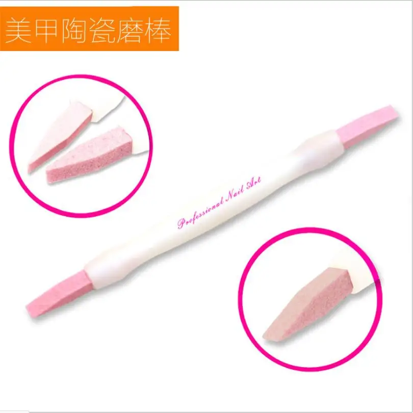 

1 шт. скраб камень Пилочки для ногтей маникюра палка шлифовального стержня инструмент для удаления кутикулы ногтей Маникюр Керамика тримме...