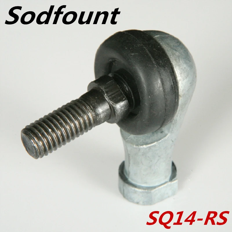 

SQ14 M14 Bore 90 Degrees Connector Ball Joint Rod End Bearing 14mm Male Steel