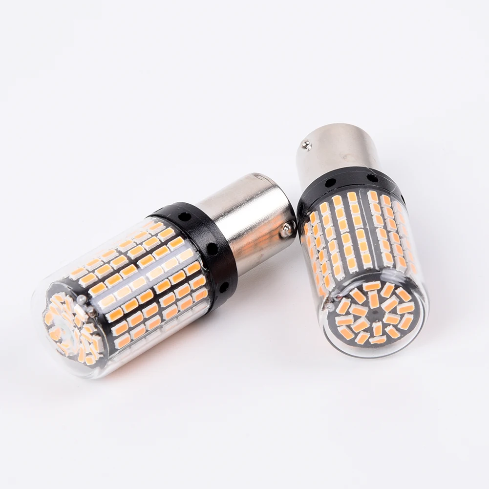 

Аксессуары 3000K янтарные автомобильные лампы 3400LM LED 12V 1156 SMD BAU15S PY21W Canbus новые поворотники долговечные полезные