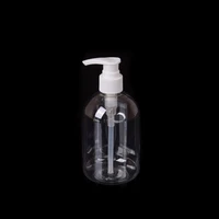 350ml plastic bathroom hotel hand pump liquid soap dispenser clear make up shampoo lotion containers cleanser bottles