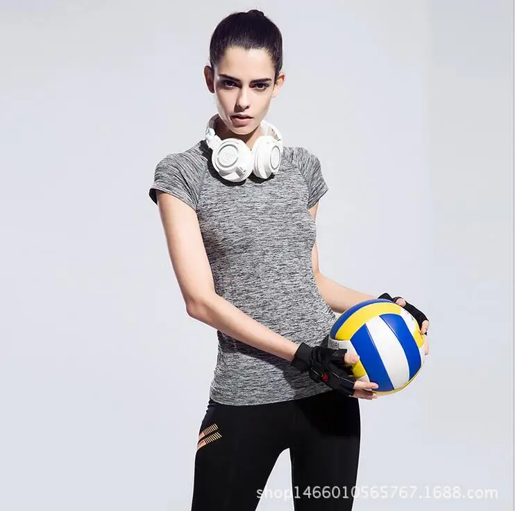 

B621 Womens Long Sleeve Running Yoga Shirts Ladies Compression Top Under Base Layer Jerseys Sportswear Sports Shirts AS281