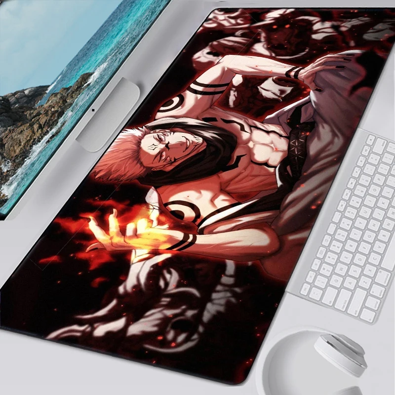 

Gaming 900x400 mm Naruto Big Lock Gaming Mouse Pad CS GO Keyboard Rubber Mouse Pad Wrist Rest Desktop Computer Pad