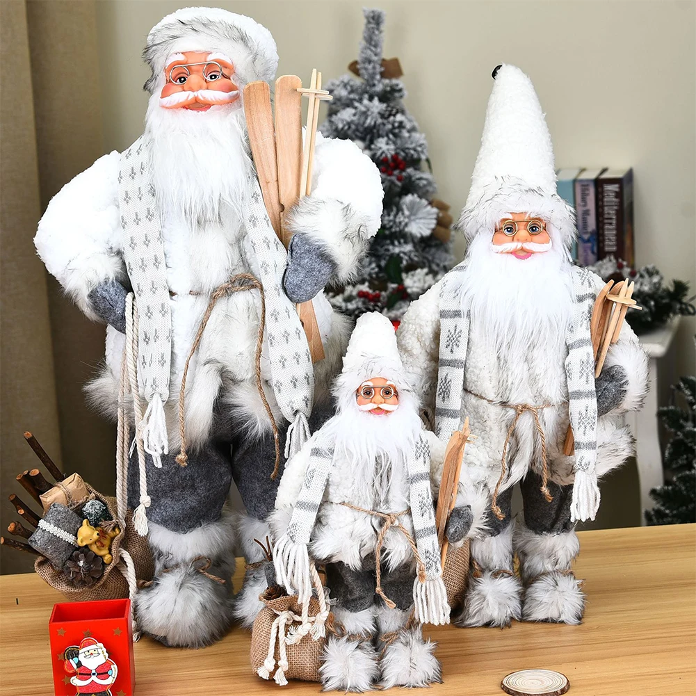 

Christmas Decorations 2022 New Year's Gift Santa Claus Doll High Grade Navidad Home Ornaments Children's Toy Gifts 30/45 Cm