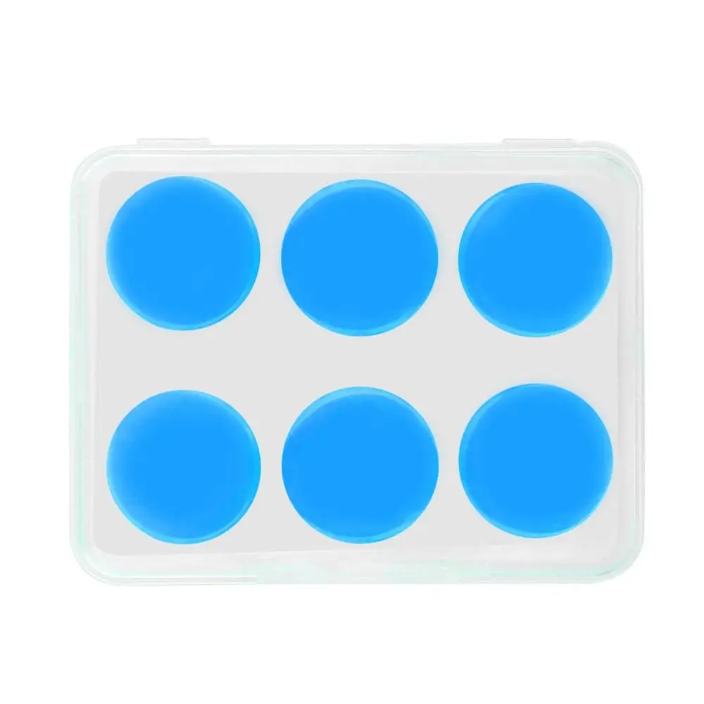 Blue earplugs 3 пары водонепроницаемых наушников Deformable Мягкие силиконовые затычки для ушей анти-шум спящий плавание купание удобные беруши 30A2 - Цвет: Blue earplugs