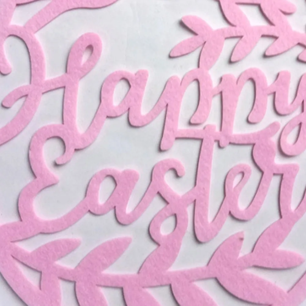 Пасхальный нетканый Розовый яйцо висящий орнамент Войлок Кролик макет сцены