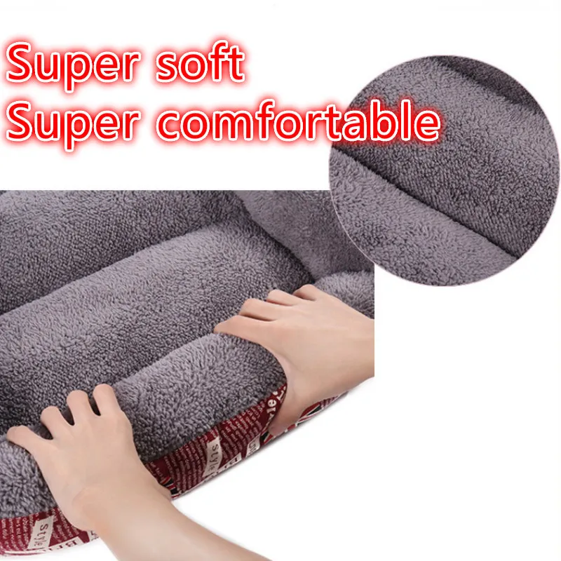 Короткая плюшевая супермягкая кровать для собаки с рисунком флага Конура