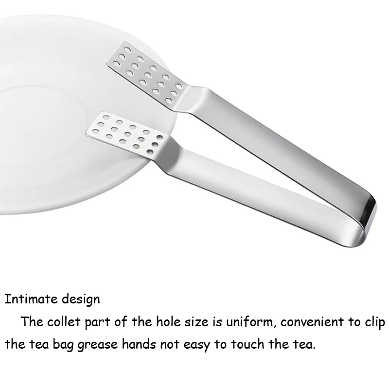 1 шт. зажим для чайного пакета из нержавеющей стали антигорячий щипцы аксессуары