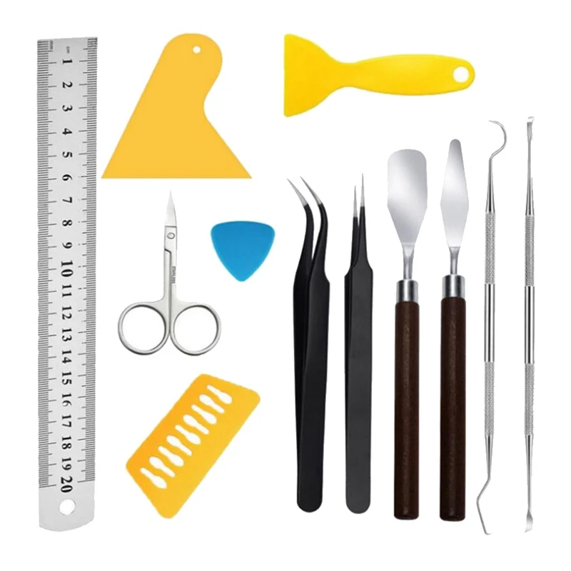 

12Pcs Craft Vinyl Weeding Tools Set Basic Vinyl Tool for Cricut Cameos Lettering