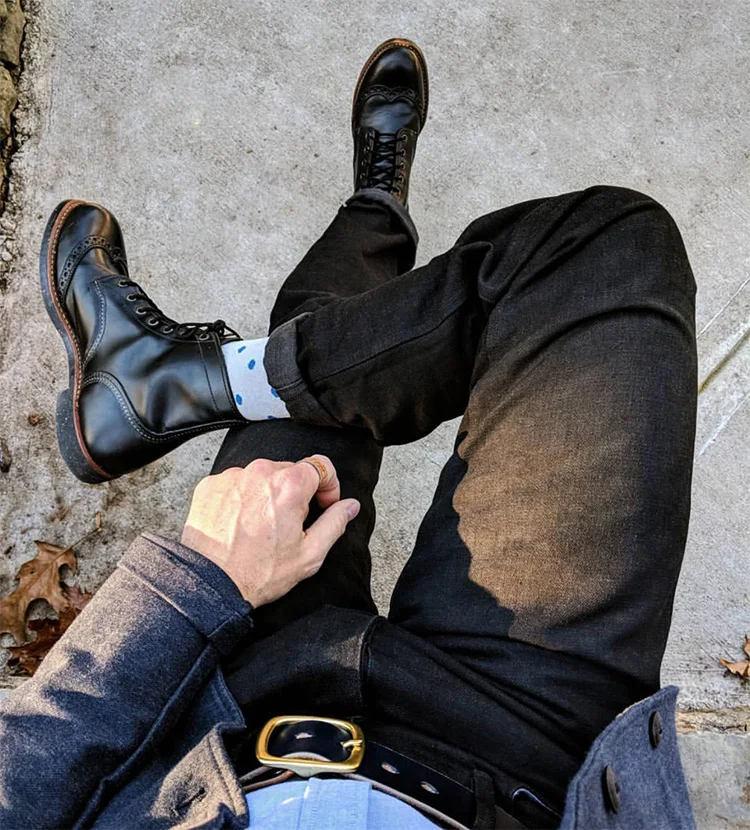 Zapatos de hombre; Европейский стиль; Brock wind; повседневная черная рабочая одежда; короткие ботинки; Мужская и женская кожаная обувь в винтажном стиле; ботинки челси