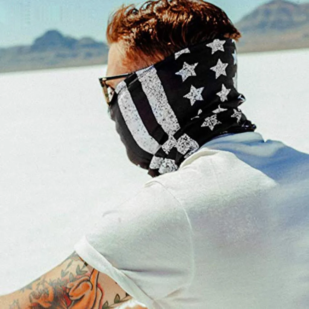 

Unisex Windproof Bandana Hiking Scarves Outdoor Cycling Face Mask Sport Sun Protection Elastic Force Neck Scarf Hip Hop Mask#E3