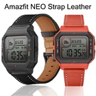Кожаный браслет для Amazfit NEO Смарт-часы ремешок Мягкая замена для xiaomi huami amazfit neo ремень аксессуары