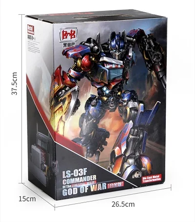 With Retail Boxes Трансформация шедевр ко LS03F LS-03 MPM04 Черная Мамба 30 см мышцы литья под давлением коммандер сплав фильм фигурка Робот Игрушки - Цвет: With Retail Boxes