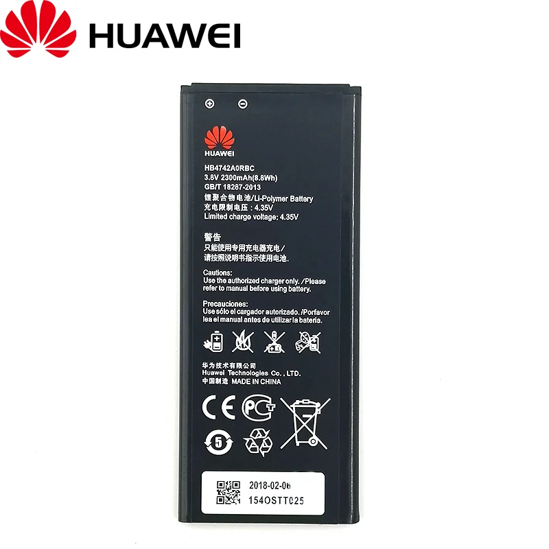 100% Оригинальный аккумулятор 2300mA HB4742A0RBC для телефона Huawei Honor 3C G630 G730 G740 | Мобильные